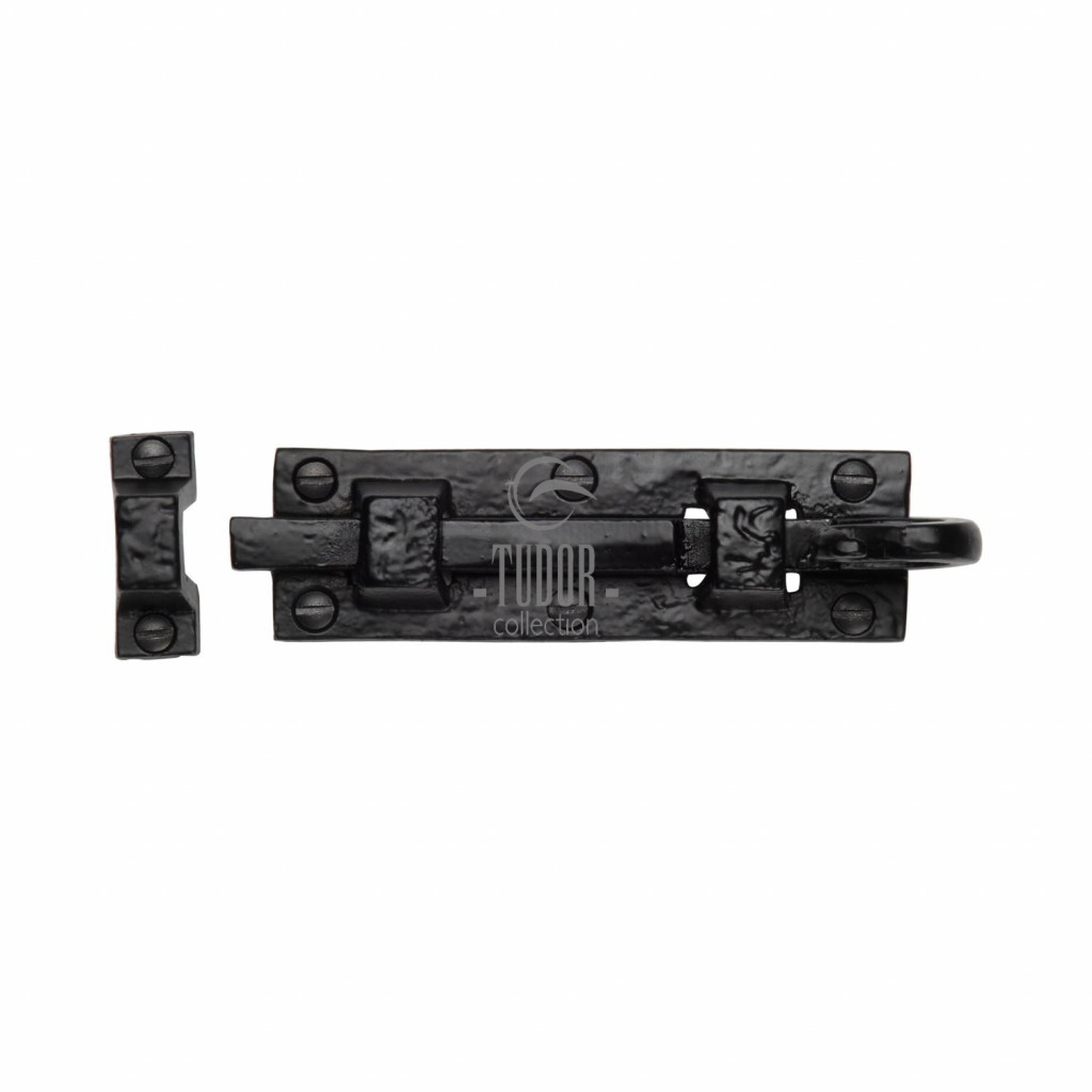 M Marcus Tudor Rustic Black Monkey Tail End Straight Door Bolts 76mm & 102mm lengths available